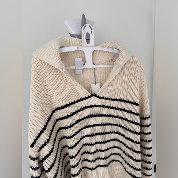 NWT Zara Oversized Knit Polo Sweater - Picture 3 of 10